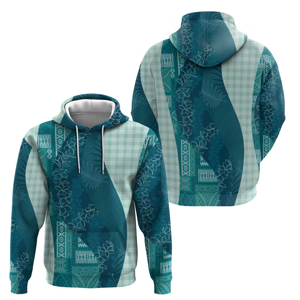 Polynesian Tribal Pattern Patchwork Picturesque Zip Hoodie Oceanic