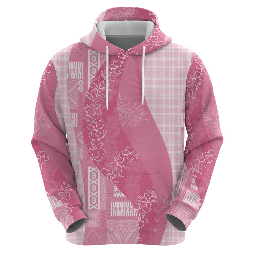 Polynesian Tribal Pattern Patchwork Picturesque Hoodie Rose Pink LT7 - Polynesian Pride