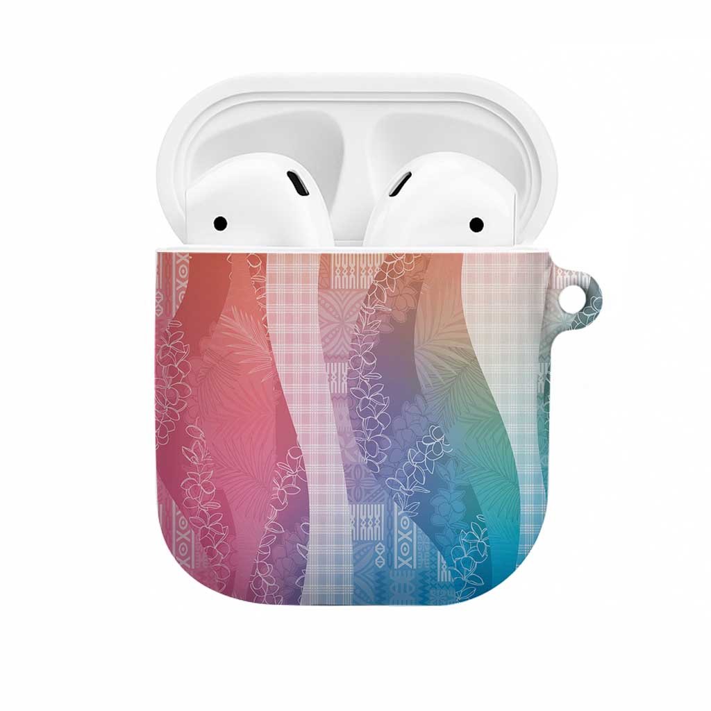 Polynesian Tribal Pattern Patchwork Picturesque AirPods Case Holographic LT7 Holographic - Polynesian Pride
