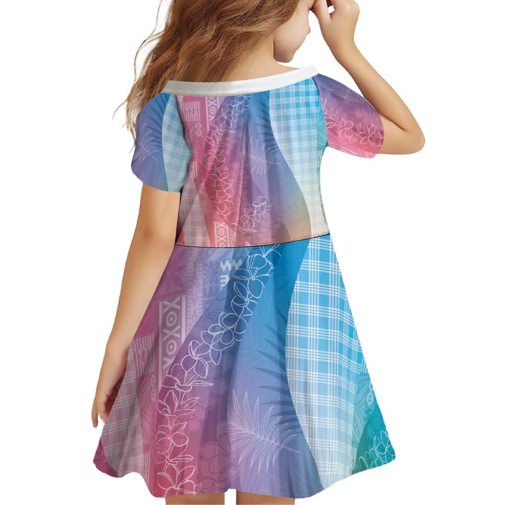 Polynesian Tribal Pattern Patchwork Picturesque Family Matching Tank Maxi Dress and Hawaiian Shirt Holographic