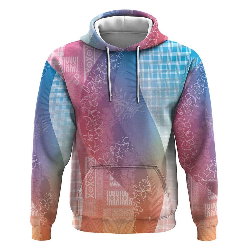 Polynesian Tribal Pattern Patchwork Picturesque Hoodie Holographic