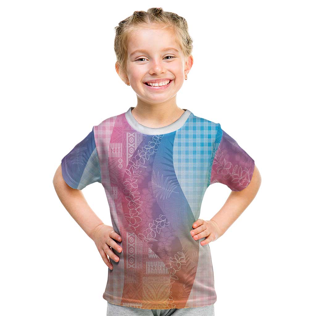 Polynesian Tribal Pattern Patchwork Picturesque Kid T Shirt Holographic