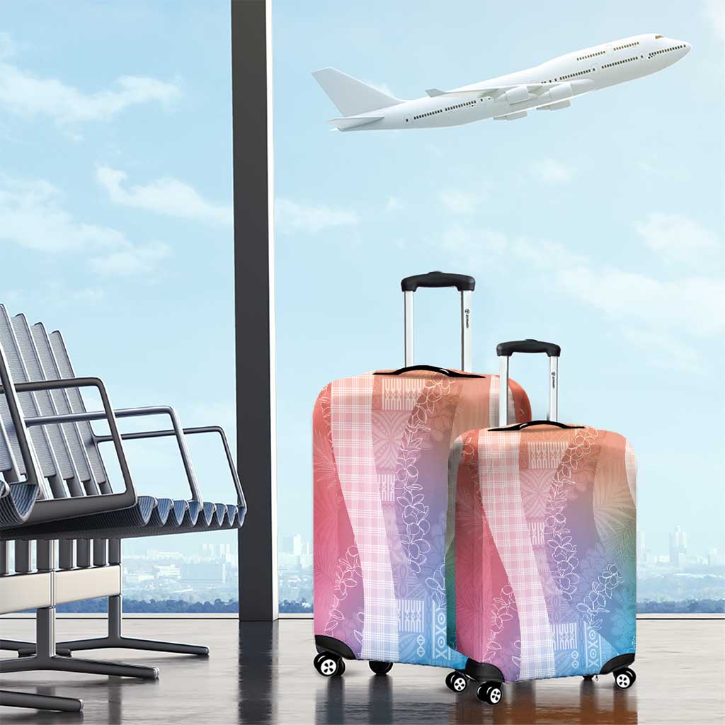 Polynesian Tribal Pattern Patchwork Picturesque Luggage Cover Holographic
