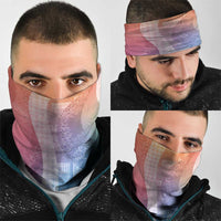 Polynesian Tribal Pattern Patchwork Picturesque Neck Gaiter Holographic