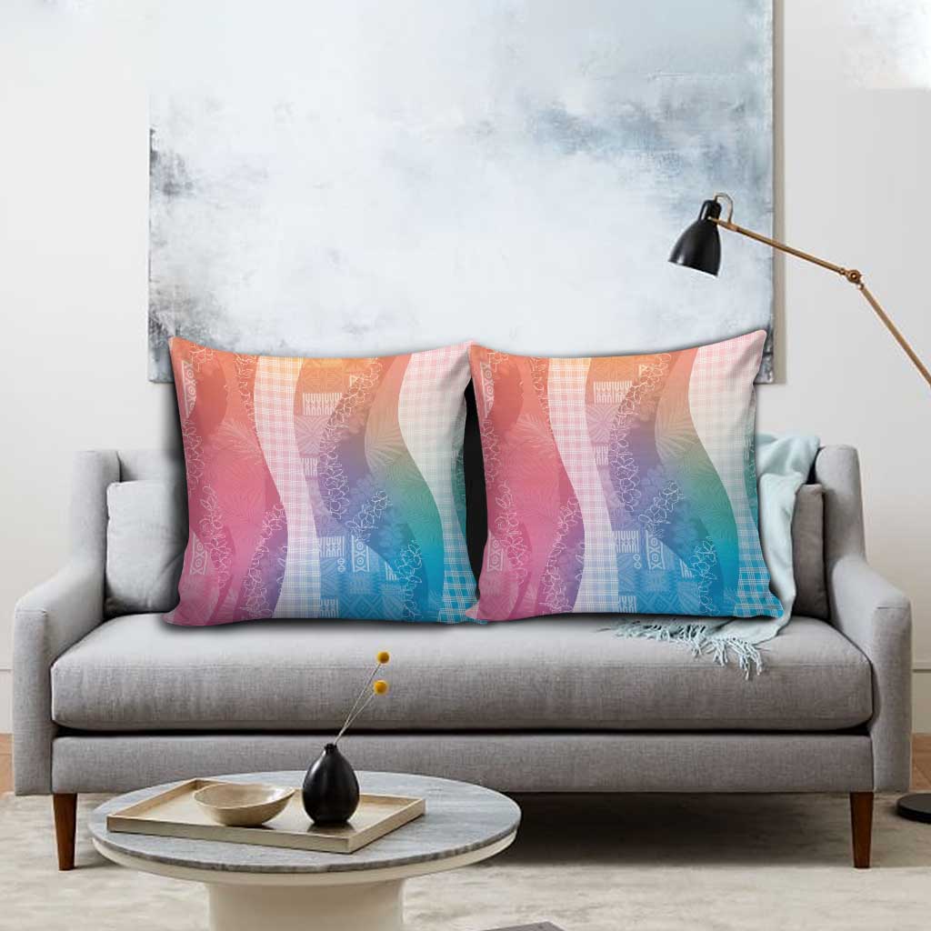 Polynesian Tribal Pattern Patchwork Picturesque Pillow Cover Holographic