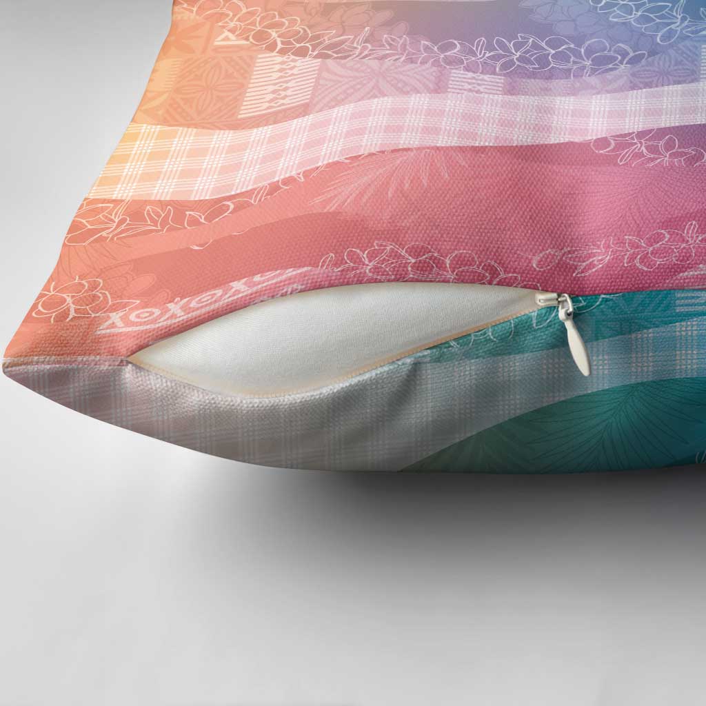 Polynesian Tribal Pattern Patchwork Picturesque Pillow Cover Holographic