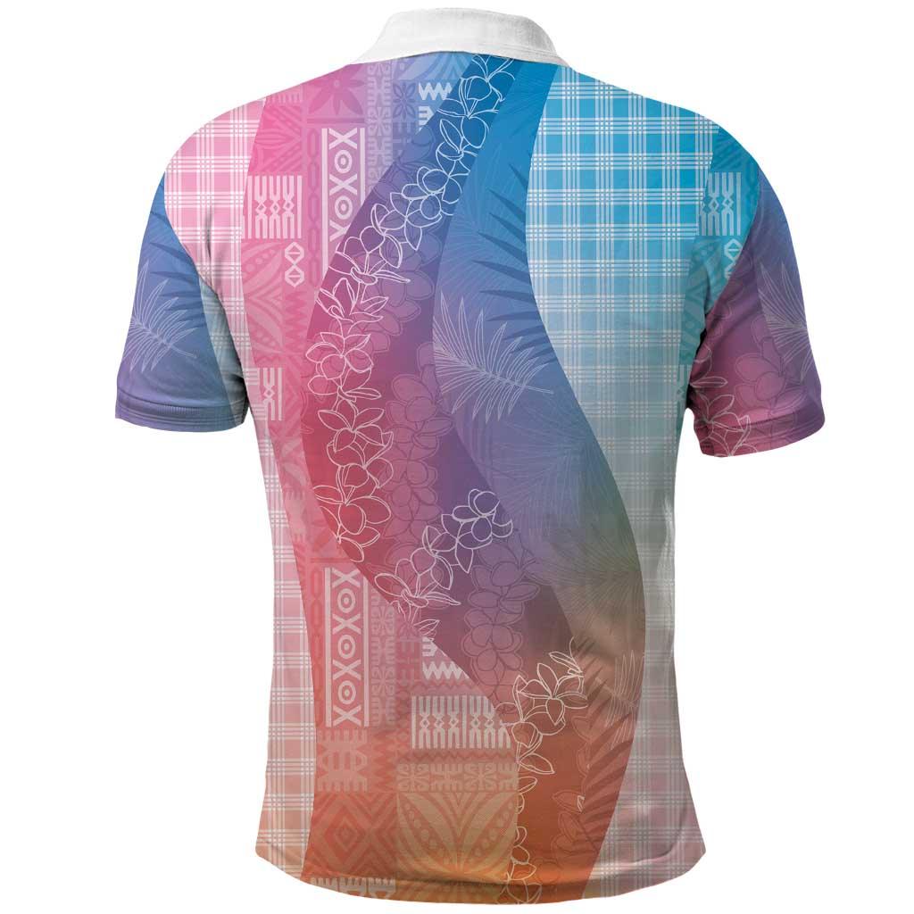 Polynesian Tribal Pattern Patchwork Picturesque Polo Shirt Holographic