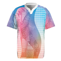 Polynesian Tribal Pattern Patchwork Picturesque Rugby Jersey Holographic