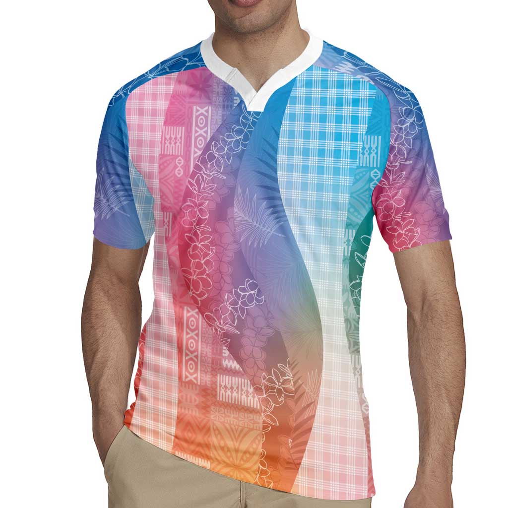Polynesian Tribal Pattern Patchwork Picturesque Rugby Jersey Holographic