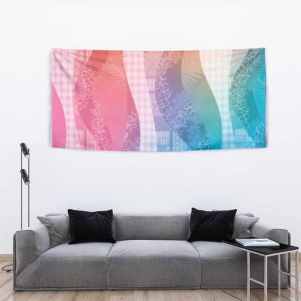 Polynesian Tribal Pattern Patchwork Picturesque Tapestry Holographic