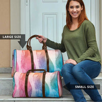 Polynesian Tribal Pattern Patchwork Picturesque Travel Bag Holographic