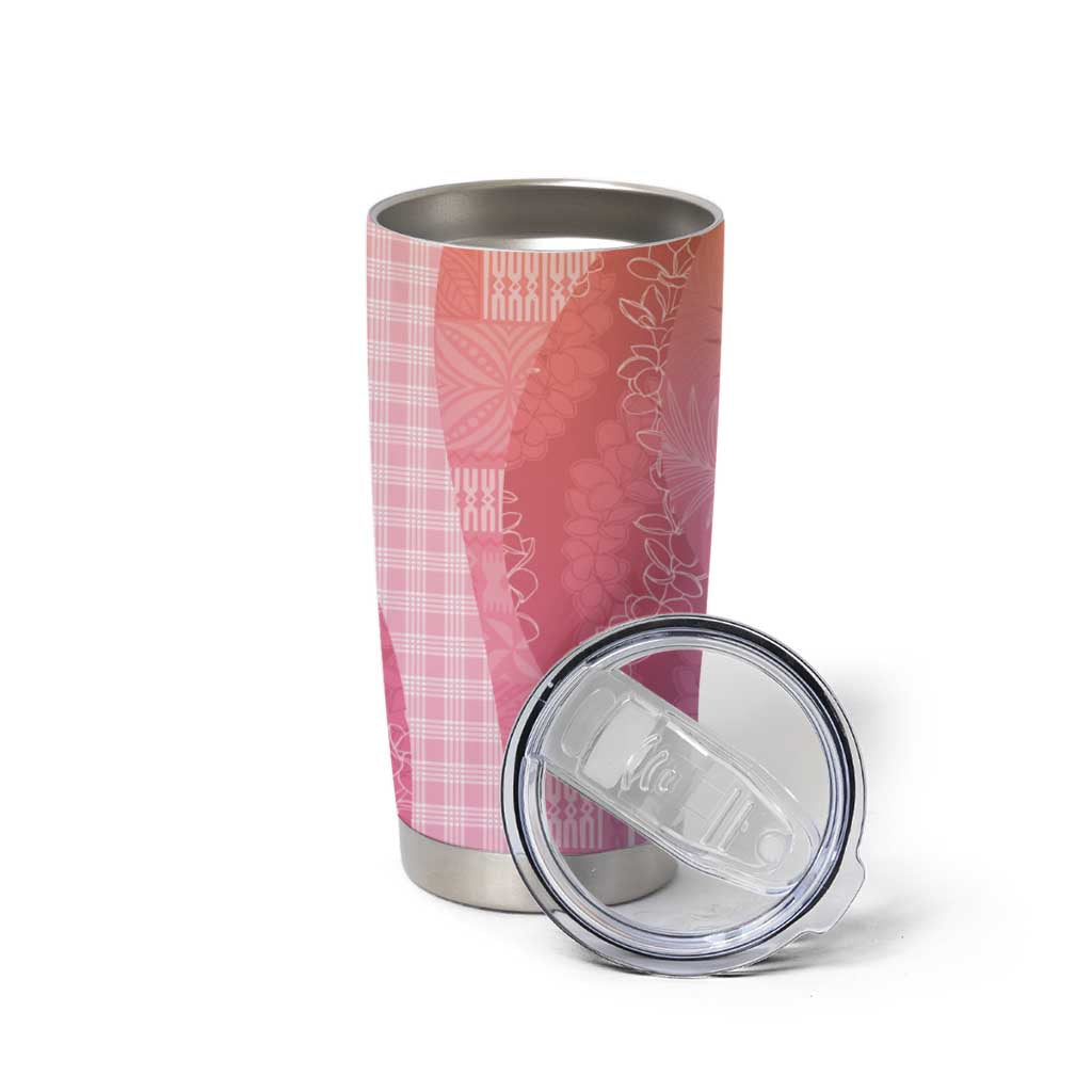 Polynesian Tribal Pattern Patchwork Picturesque Tumbler Cup Holographic