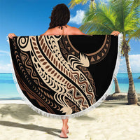 Personalized Solomon Islands Crocodile Beach Blanket Hapi Isles - Independence Anniversary LT7 - Polynesian Pride