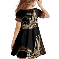 Personalized Solomon Islands Crocodile Family Matching Off Shoulder Maxi Dress and Hawaiian Shirt Hapi Isles - Independence Anniversary