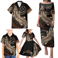 Personalized Solomon Islands Crocodile Family Matching Puletasi and Hawaiian Shirt Hapi Isles - Independence Anniversary