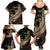 Personalized Solomon Islands Crocodile Family Matching Summer Maxi Dress and Hawaiian Shirt Hapi Isles - Independence Anniversary