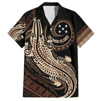 Personalized Solomon Islands Crocodile Family Matching Summer Maxi Dress and Hawaiian Shirt Hapi Isles - Independence Anniversary