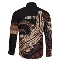 Personalized Solomon Islands Crocodile Family Matching Tank Maxi Dress and Hawaiian Shirt Hapi Isles - Independence Anniversary