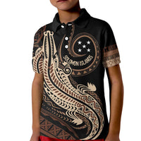 Personalized Solomon Islands Crocodile Kid Polo Shirt Hapi Isles - Independence Anniversary