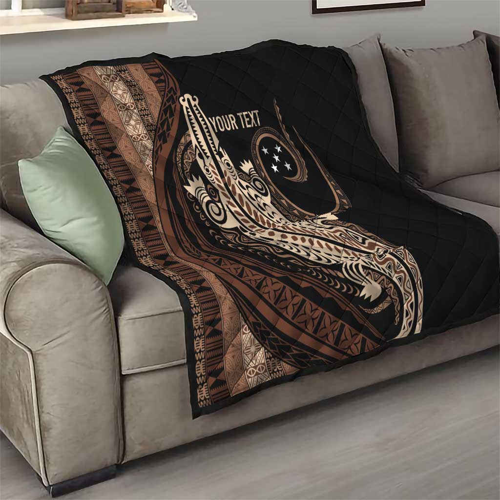 Personalized Solomon Islands Crocodile Quilt Hapi Isles - Independence Anniversary