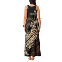 Personalized Solomon Islands Crocodile Tank Maxi Dress Hapi Isles - Independence Anniversary