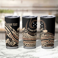 Personalized Solomon Islands Crocodile Tumbler Cup Hapi Isles - Independence Anniversary