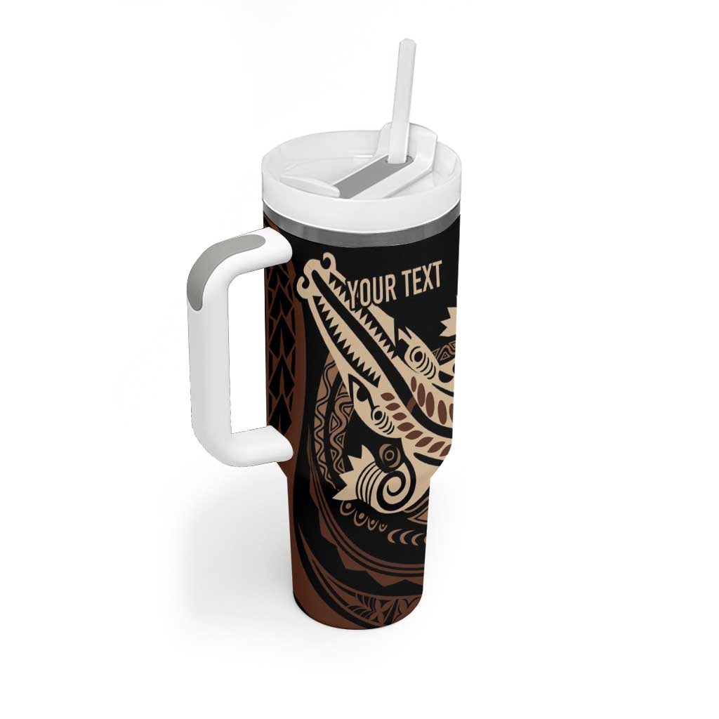 Personalized Solomon Islands Crocodile Tumbler With Handle Hapi Isles - Independence Anniversary