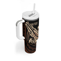 Personalized Solomon Islands Crocodile Tumbler With Handle Hapi Isles - Independence Anniversary