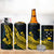 Personalized Solomon Islands Independence Anniversary 4 in 1 Can Cooler Tumbler Crocodile Mix Tapa