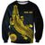 Personalized Solomon Islands Independence Anniversary Sweatshirt Crocodile Mix Tapa