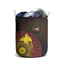 Papua New Guinea Independence Laundry Basket Tapa Circle