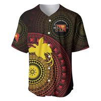 Papua New Guinea Independence Personalized Baseball Jersey Tapa Circle
