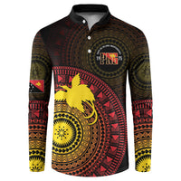 Papua New Guinea Independence Personalized Button Sweatshirt Tapa Circle