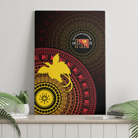 Papua New Guinea Independence Canvas Wall Art Tapa Circle