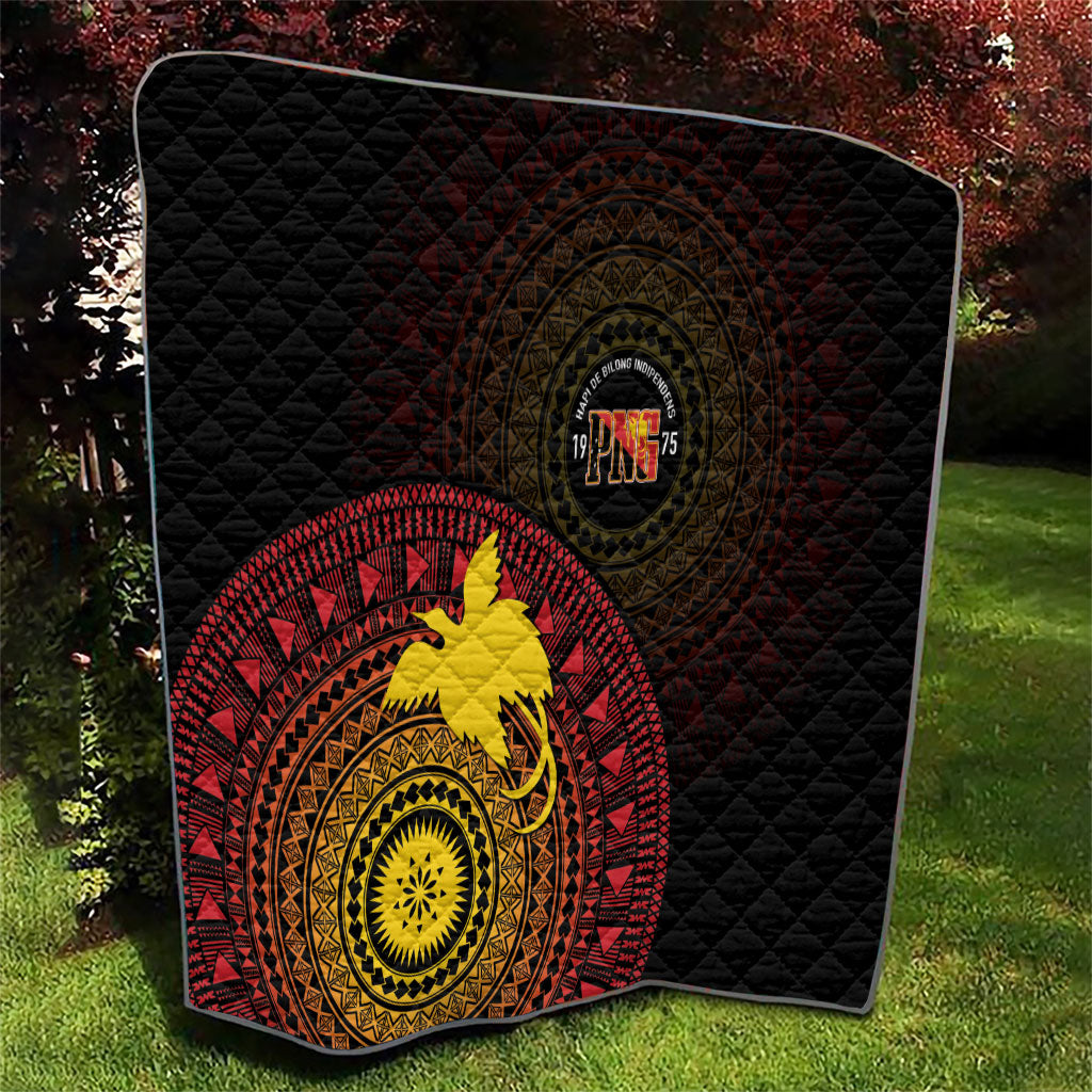Papua New Guinea Independence Quilt Tapa Circle
