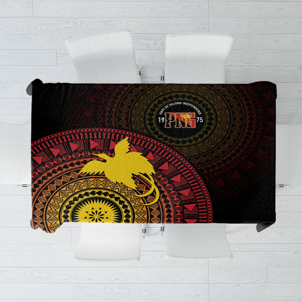 Papua New Guinea Independence Tablecloth Tapa Circle