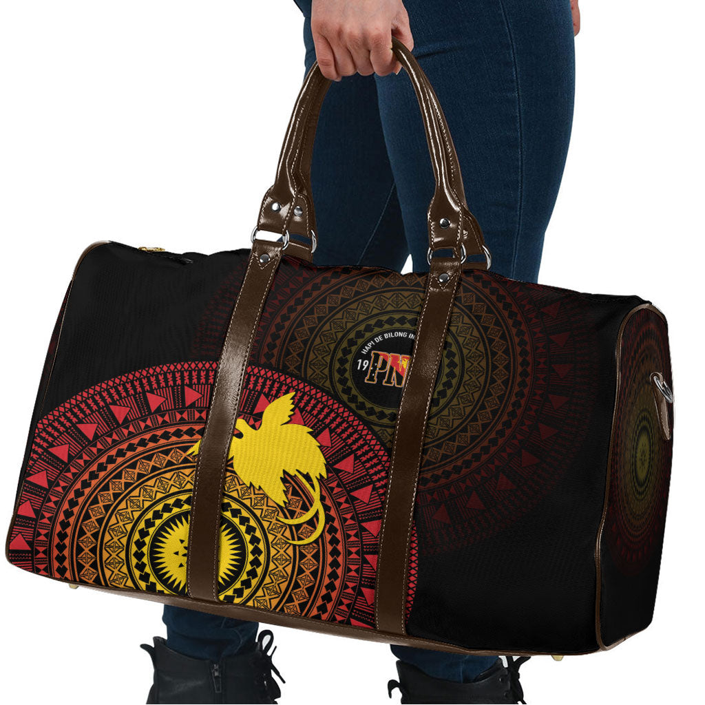 Papua New Guinea Independence Travel Bag Tapa Circle