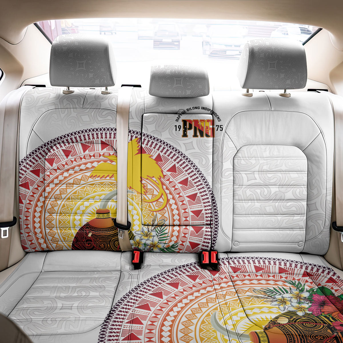 Hapi De Bilong Indipendens Papua New Guinea Back Car Seat Cover PNG Lime Pot