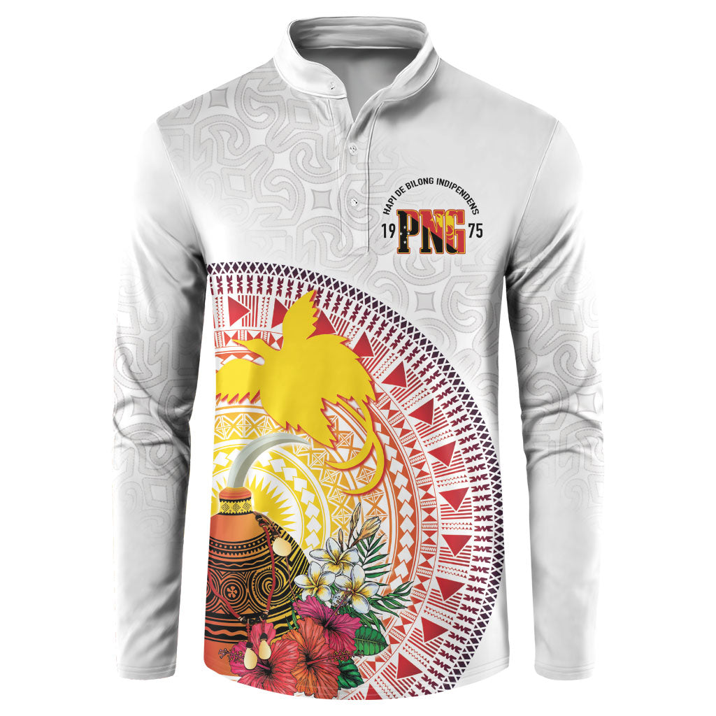 Hapi De Bilong Indipendens Papua New Guinea Button Sweatshirt PNG Lime Pot