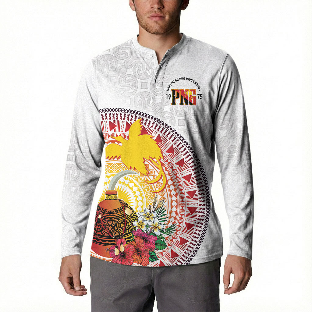 Hapi De Bilong Indipendens Papua New Guinea Button Sweatshirt PNG Lime Pot