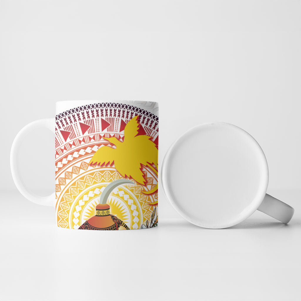 Hapi De Bilong Indipendens Papua New Guinea Ceramic Mug PNG Lime Pot