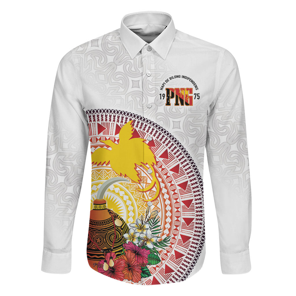 Hapi De Bilong Indipendens Papua New Guinea Family Matching Long Sleeve Bodycon Dress and Hawaiian Shirt PNG Lime Pot