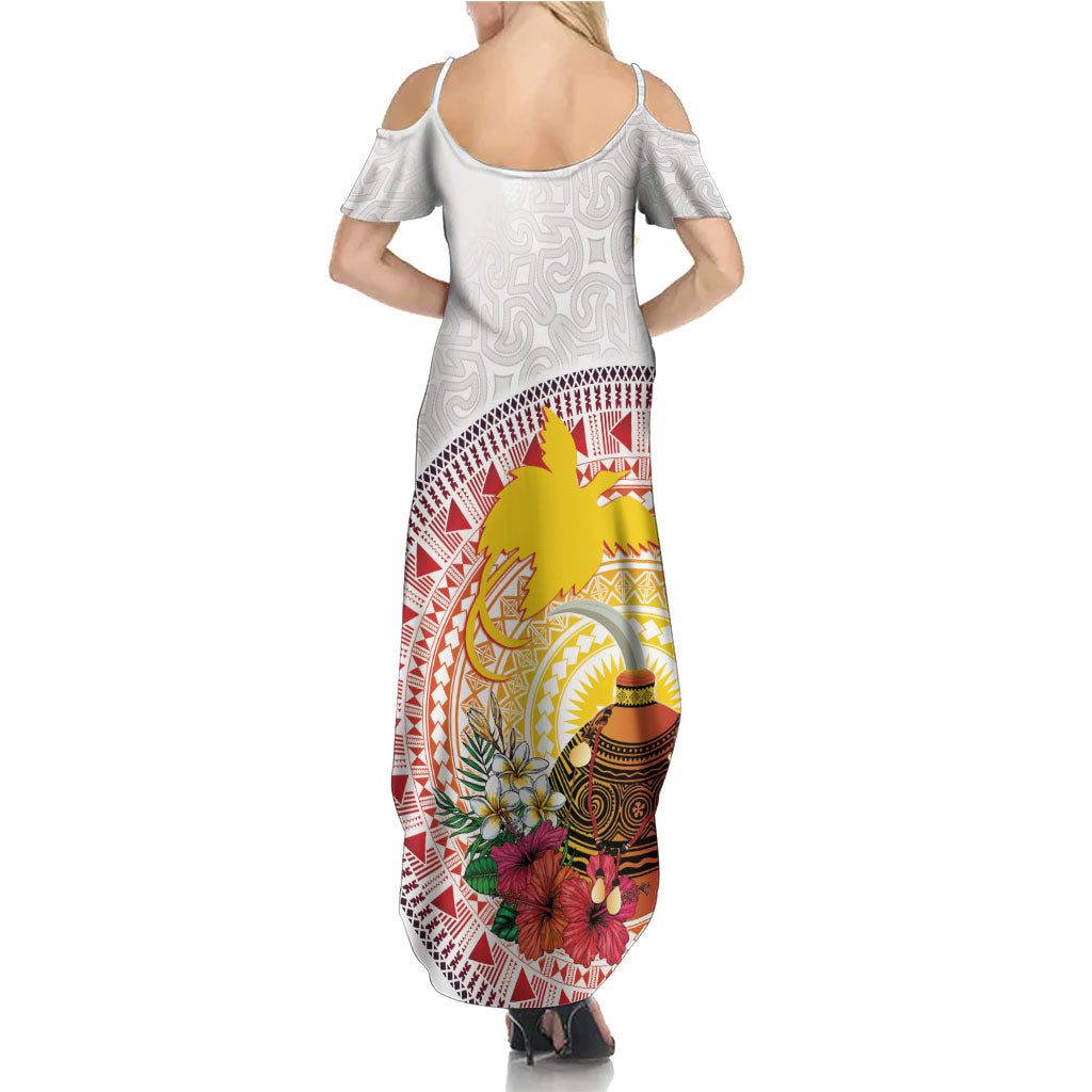 Hapi De Bilong Indipendens Papua New Guinea Family Matching Summer Maxi Dress and Hawaiian Shirt PNG Lime Pot