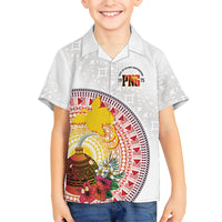 Hapi De Bilong Indipendens Papua New Guinea Family Matching Tank Maxi Dress and Hawaiian Shirt PNG Lime Pot