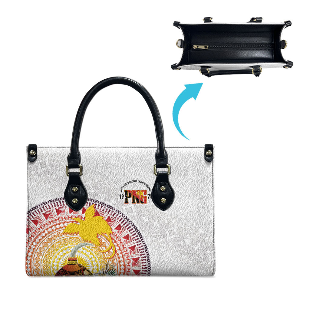 Hapi De Bilong Indipendens Papua New Guinea Leather Bag PNG Lime Pot