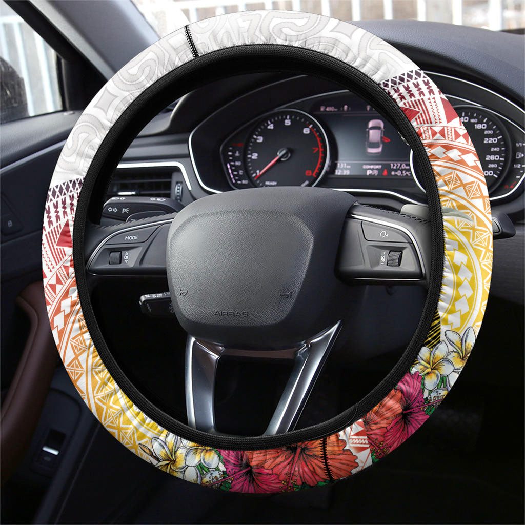 Hapi De Bilong Indipendens Papua New Guinea Steering Wheel Cover PNG Lime Pot