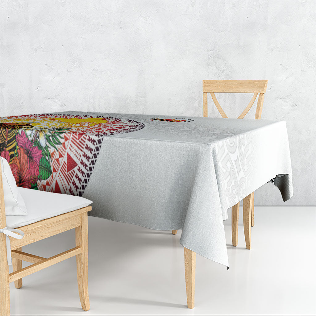 Hapi De Bilong Indipendens Papua New Guinea Tablecloth PNG Lime Pot LT7 - Polynesian Pride