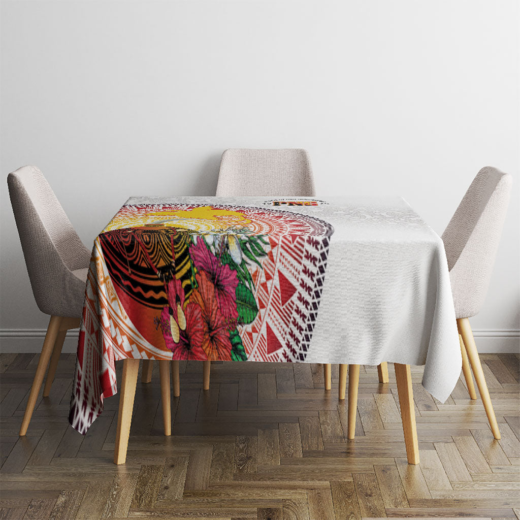 Hapi De Bilong Indipendens Papua New Guinea Tablecloth PNG Lime Pot LT7 - Polynesian Pride