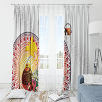 Hapi De Bilong Indipendens Papua New Guinea Window Curtain PNG Lime Pot