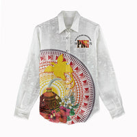 Hapi De Bilong Indipendens Papua New Guinea Women Casual Shirt PNG Lime Pot